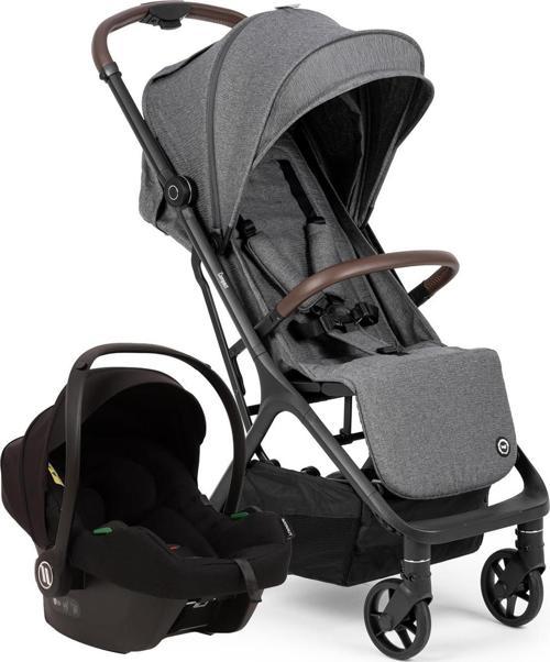 Compact Autofold Black Cosmo Travel Sistem Bebek Arabası Grey