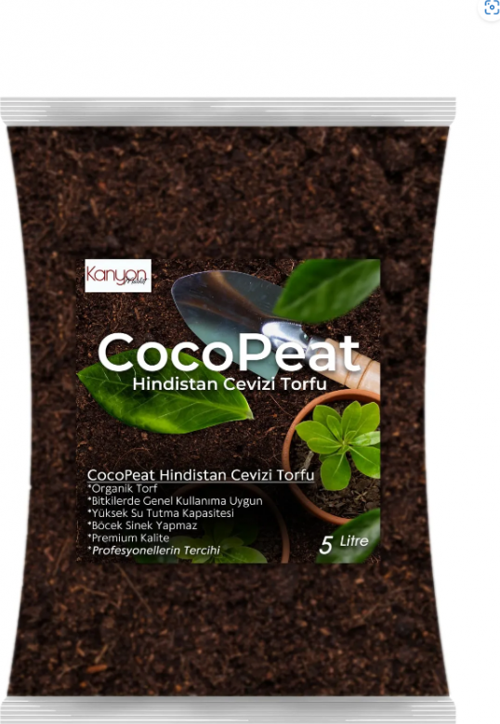 Hindistan Cevizi Torfu %100 Doğal Torf - Cocopeat Hindistan Cevizi Lifi - Doğal Bitki Toprağı