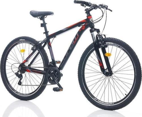 FELİX 3.1 ERKEK DAĞ BİSİKLETİ 460H V 27.5 JANT 21 VİTES SİYAH KIRMIZI GRİ