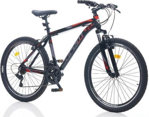 FELİX 3.2 ERKEK DAĞ BİSİKLETİ 310H V 24 JANT 21 VİTES SİYAH KIRMIZI GRİ
