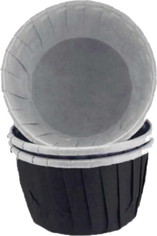 Cupcake Kalıbı Orta Boy Düz Renk 50*39 Mm (50 Adet) Siyah