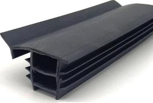 Çelik Kapı - Kasa Fitili Çelik Kapı Contası 17mm yükseklik 18mm genişlik  6 Metre Siyah