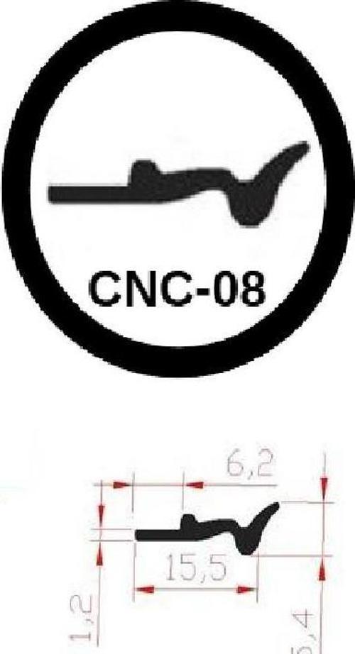 Cnc Kızak Fitili Cnc Sıyırıcı Contası 5 Metre Siyah