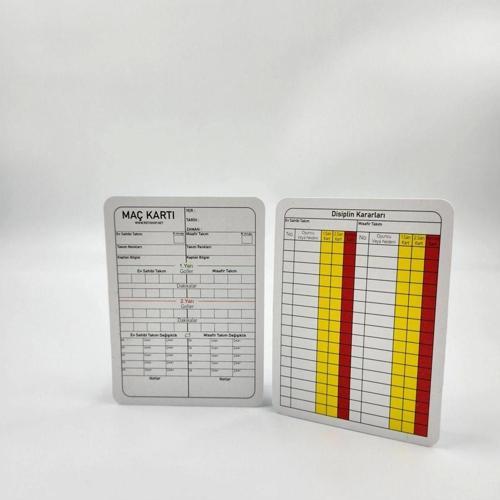 Tafsilat Kartı , Maç Not Kartları , Model TR