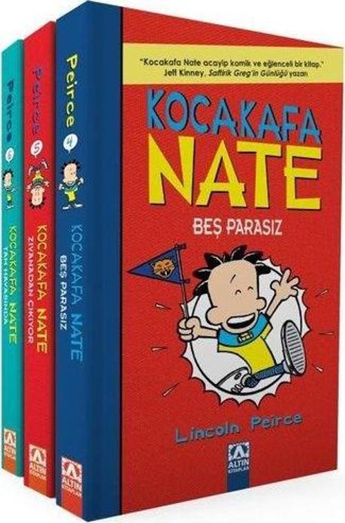 Kocakafa Nate Serisi Seti 2 - 3 Kitap Takım