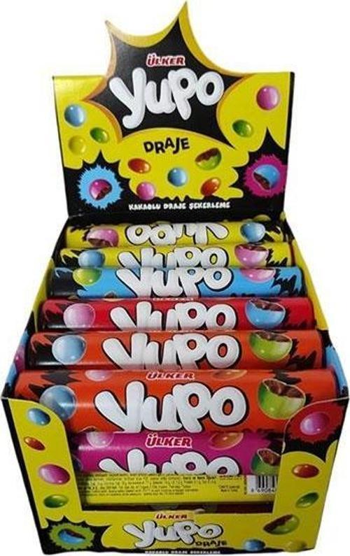 Yupo Bonibon Silindir Renkli Draje (24 Adet)