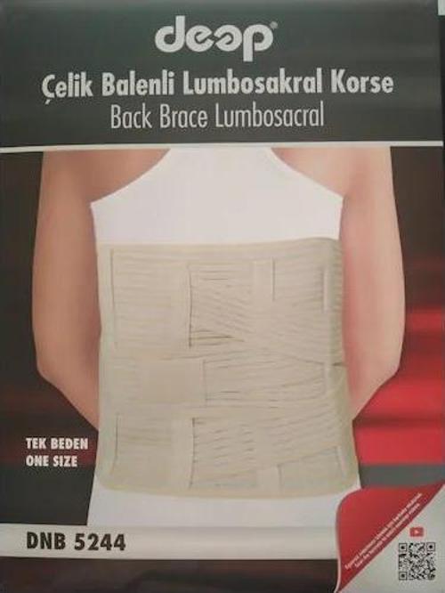 Çelik Balenli Lumbosakral Korse | One Size DNB5244