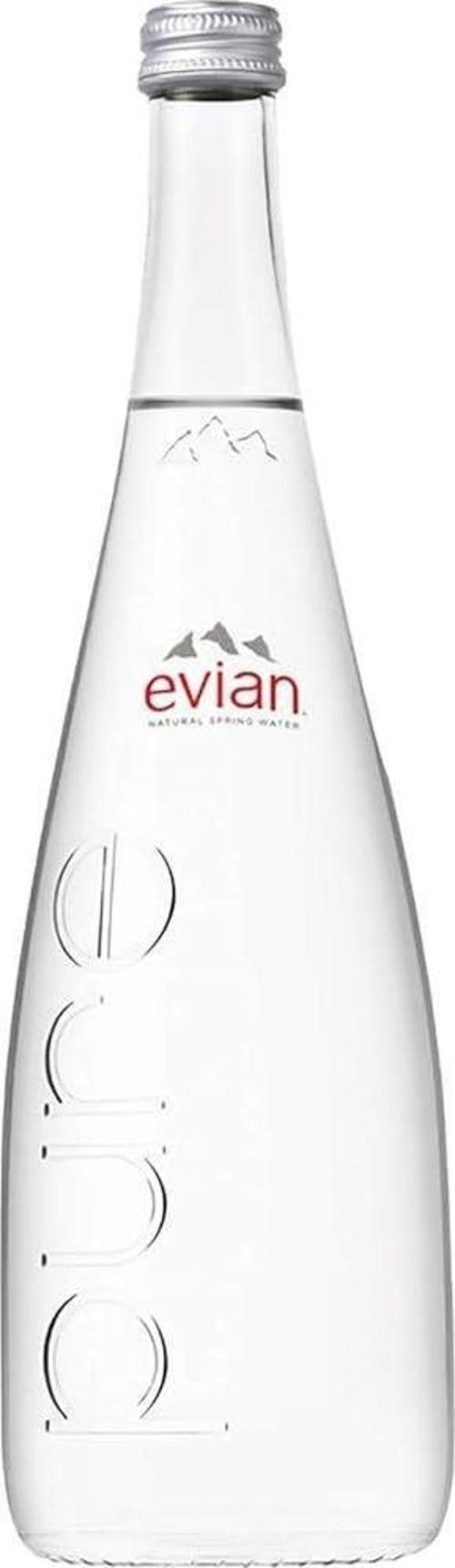 EVİAN SU CAM ŞİŞE 0,75 LT * 12