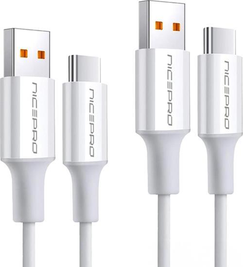 UTC02 60W 20cm TPE USB to Type-C Hızlı Şarj ve Data Kablosu 2 Adet