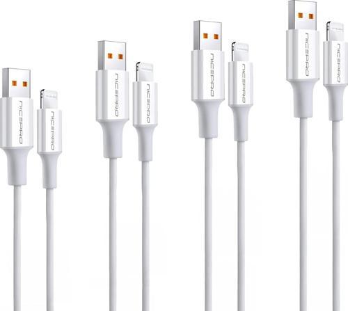 UTL12 60W 1.2m TPE USB to Lightning Hızlı Şarj ve Data Kablosu 4 Adet
