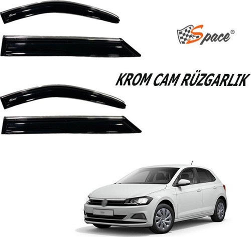 Krom cam rüzgarlığı Volkswagen POLO 2019-2021 / CARU408