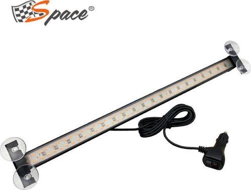 17 fonksiyonlu iç-dış kullanımlı çakar lamba 54cm sarı-sarı 12-30v / LAPA202-1