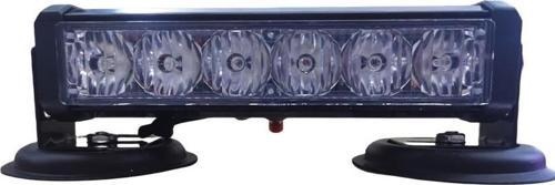 Tepe çakar lamba mıknatıslı vantuzlu 21 fonksiyonlu 15,5cm  6 ledli kırmızı-mavi usb-fiş şarjlı-kumandalı  adet  / LAPA1