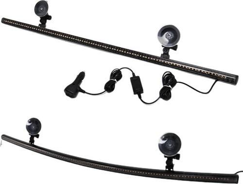 Çakar lamba 12-32v esnek model 84cm vantuzlu çakarlı mavi-kırmızı / LAPA543
