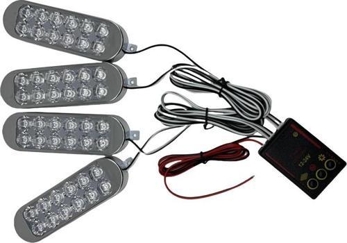 Çakar lamba 4'lü set kumandalı sarı-sarı 12-50v / LAPA213-1