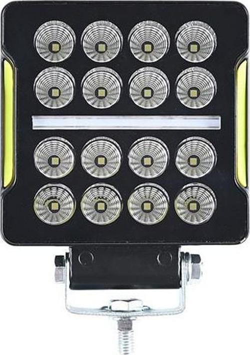 Space Offroad sis lambası 10,5 x 3,5 x 12cm kare beyaz-amber 35w 12-80v adet   / LASS351-1