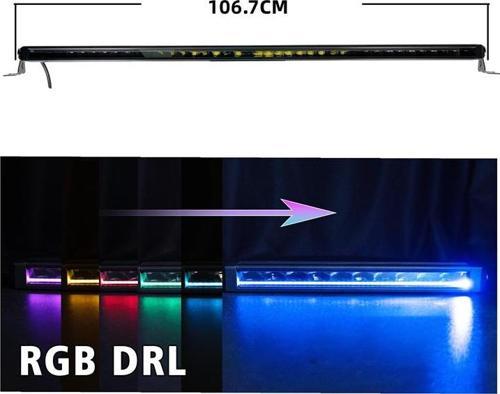 Space Offroad sis lambası 106,7 cm beyaz  beyaz-sarı gündüz ledli 200w 12-36v adet  / LASS360-3