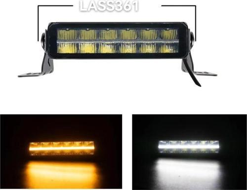 Space Offroad sis lambası 30,5 cm beyaz beyaz-sarı gündüz ledli 60w 12-36v / LASS361