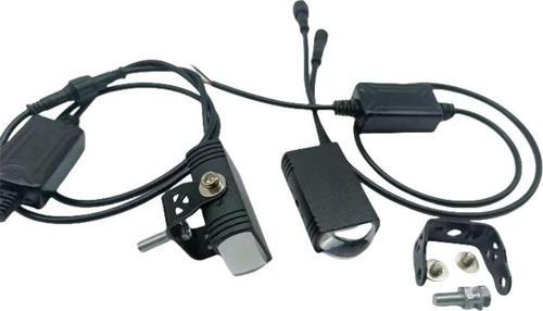 Space Offroad sis lambası 4.8x6.3x4.2cm sarı beyaz 15w+15w 12-60v motosiklet set  /  LASS396
