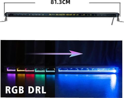 Space Offroad sis lambası 81,3 cm beyaz beyaz-sarı gündüz ledli 150w 12-36v adet / LASS360-2