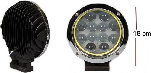 Space Offroad sis lambası nikel-angel 12 ledli 60w 12-24v set / LASS253-NA