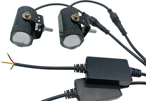 Space Offroad sis lambası sarı beyaz 15w+15w 12-60v motosiklet set /  LASS395