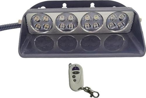Space Cam İçi Çakar Lamba Uzaktan Kumandalı 16 Led 24W 12V Kırmızı-Mavi / LAPA520