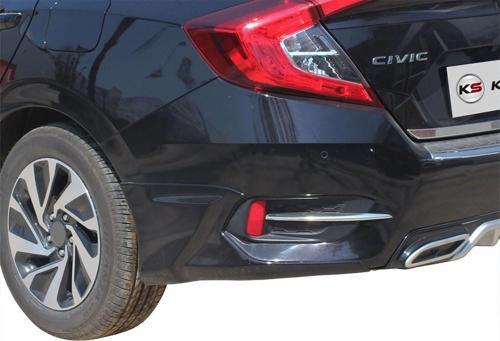 Honda Civic 10 Arka Tampon Altı 2 Prç Fiber 2016 ve Sonrası