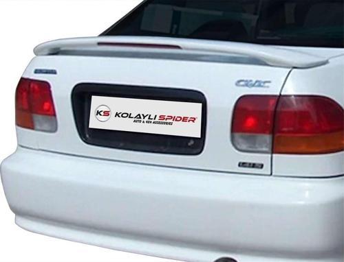 Honda Civic 6 Spoiler Bagaj Yüksek (Işıklı) Fiber 1995-2001