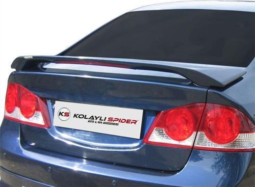 Honda Civic 8 Spoiler Bagaj Yüksek (Işıklı) Fiber 2006-2011