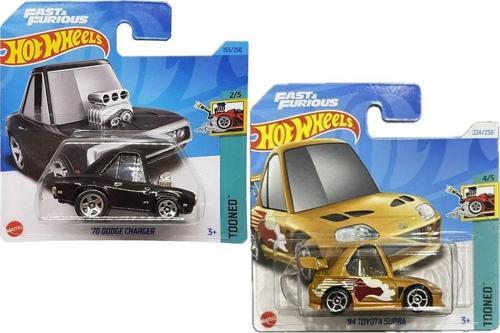 Fast & Furious Tooned Set - '70 Dodge Charger & '94 Toyota Supra (1/64)