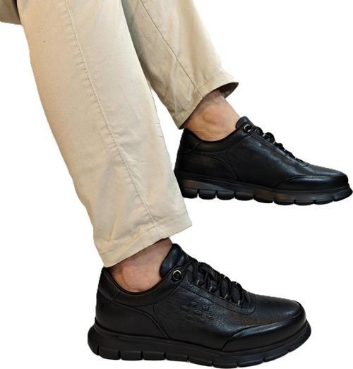 1160 Siyah Hakiki Deri Erkek Ayakkabı