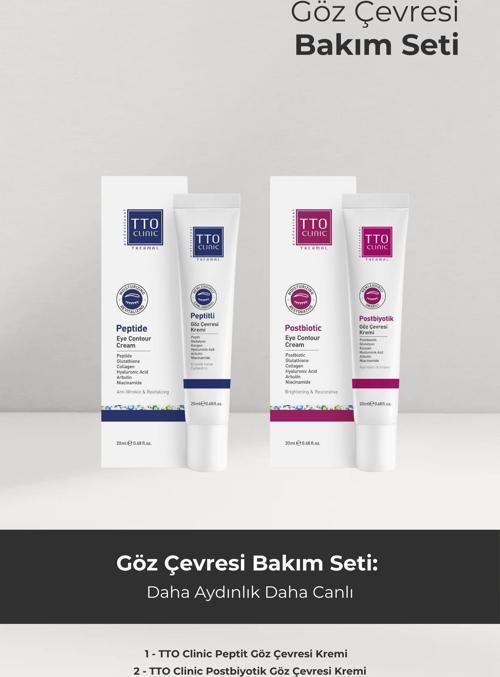 Clinic Göz Çevresi Bakım Seti Peptit Ve Postbiyotik Avantajlı Paket