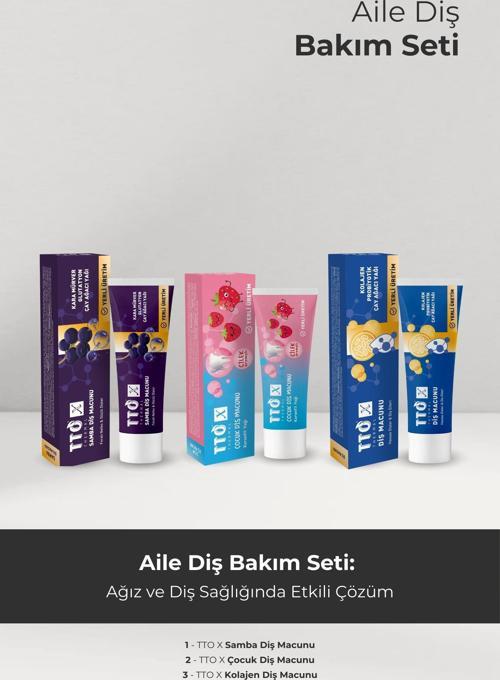 X Aile Diş Bakım Seti (Samba, Kolajen)