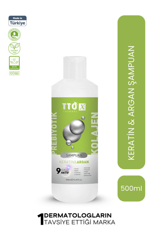 X Keratin Ve Argan Özlü Saç Şampuanı Kolajen ve Prebiyotik