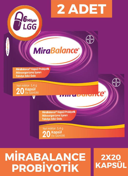 Mirabalance Probiyotik 20 Kapsül 2 Adet