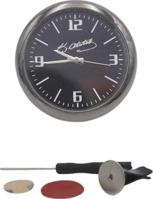 Araç saati Atatürk imza model / GOSA31