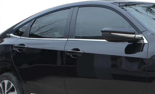 Honda Civic 10 Cam Çıtası 8 Prç Krom 2016 ve Sonrası