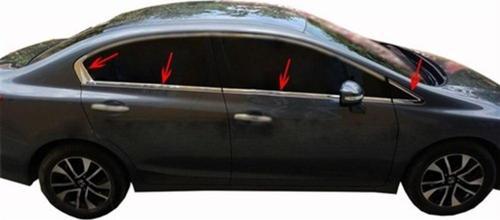 Honda Civic 9 Cam Çıtası 8 Prç Krom 2012 ve Sonrası