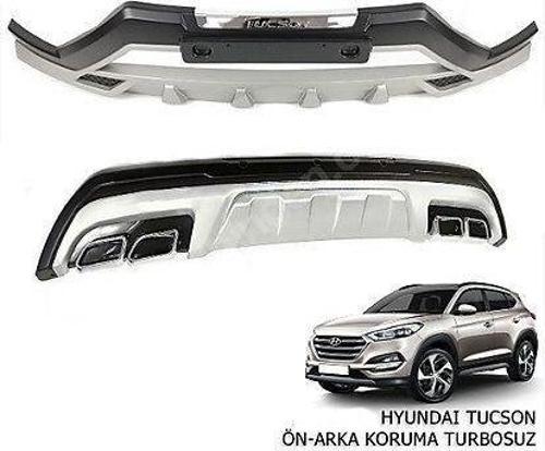 Hyundai Tucson 2015 2018 Uyumlu Ön Arka Tampon Koruması Difüzör