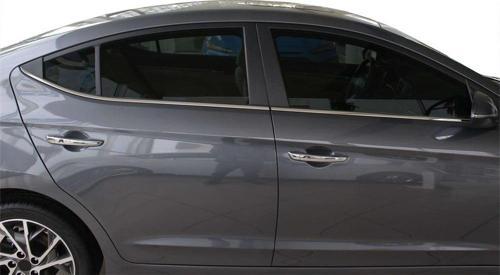 Hyundai Elantra 6 Cam Çıtası 4  Prç Krom 2016 ve Sonrası