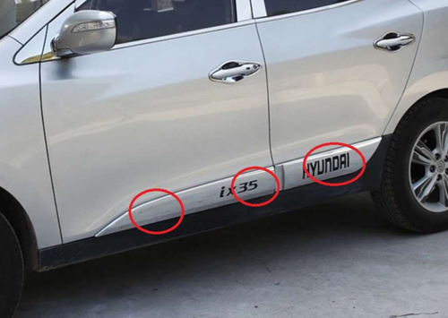 Hyundai Ix35 Uyumlu 2010 Sonrası Yan Kapı Çıtası Krom