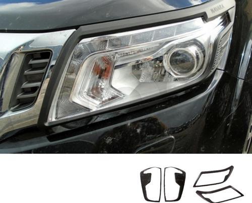 Nissan Navara 2023+ Far Stop Çerçeve Kaplama Siyah