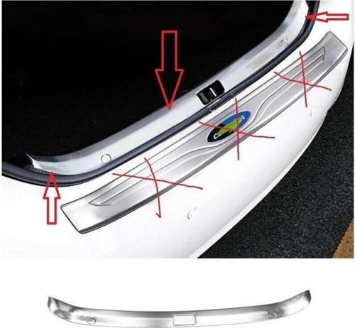 Toyota Corolla Uyumlu 2013 2018 Arka Tampon Eşiği Krom