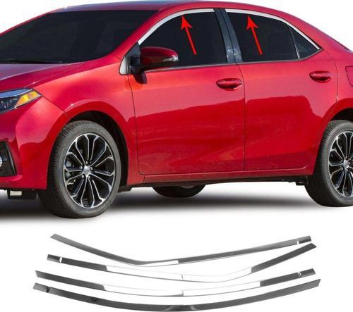 Toyota Corolla Uyumlu 2013 2018 Cam Üst Çıtası Krom