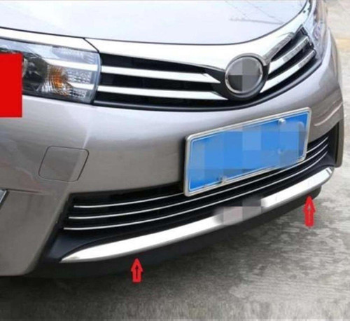 Toyota Corolla Uyumlu 2013 2018 Ön Tampon Alt Koruma Krom