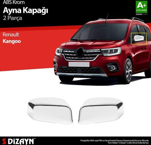 S-Dizayn Renault Kangoo 3 ABS Krom Ayna Kapağı 2 Prç 2021 Üzeri