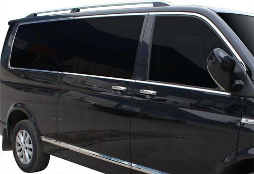 VW Transporter T6.1 Cam Çerçevesi 14 Prç. Krom (K.Ş.) Çift Sürgü 2020 ve Sonrası