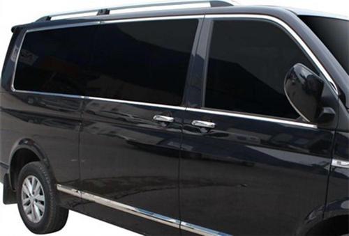 VW Transporter T6.1 Cam Çerçevesi 14 Prç. Krom (U.Ş.) Çift Sürgü 2020 ve Sonrası