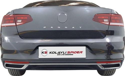 VW Passat B8.5 Egzoz Çıkışı 3 Prç Krom 2019 ve Sonrası